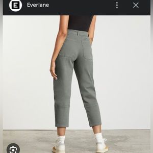 Everlane muted blue Utility Barrel Pants